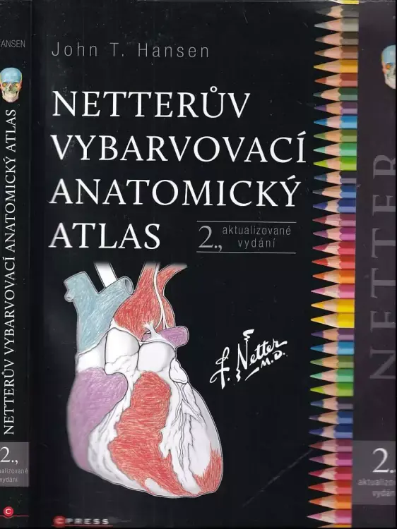Značkový Netterův vybarvovací anatomický atlas