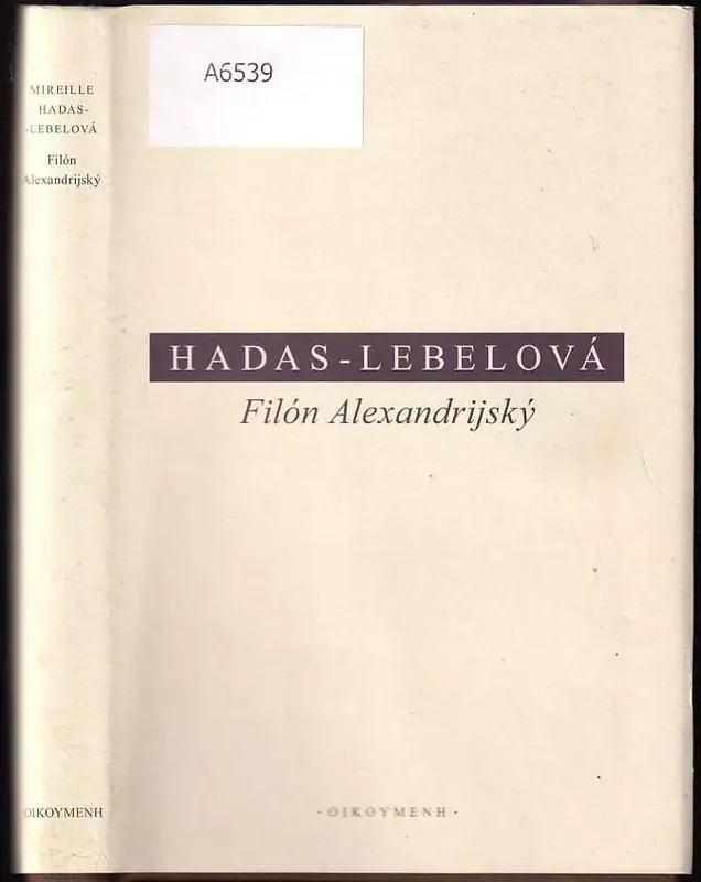 Novinka Filón Alexandrijský : myslitel v židovské diaspoře